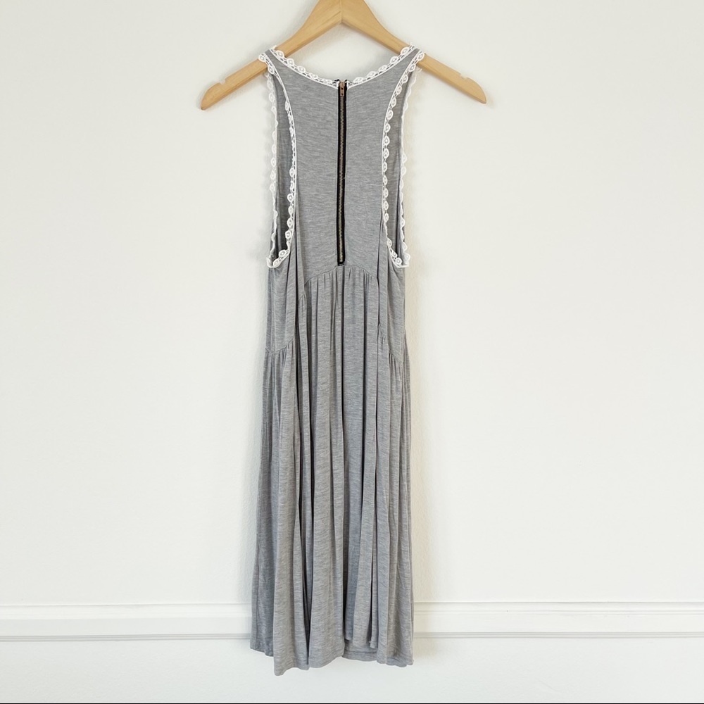 POL Heather Gray Baby Doll Racerback Midi Dress S - Picture 5 of 13